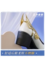 1/3 Delusion Genshin Impact Ganyu White High Heels Cosplay Shoes